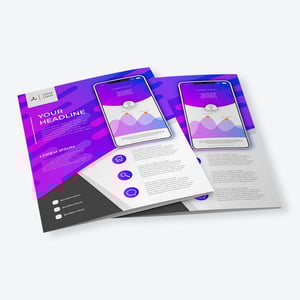 Flyer com 1 Dobra Couchê