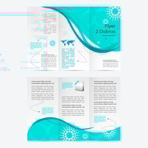 Flyer com 2 Dobras Couchê