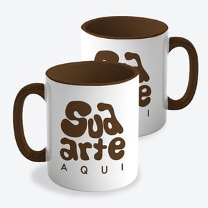 Caneca Interior e Alça Colorida Personalizada