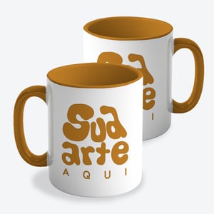 Caneca Interior e Alça Colorida Personalizada