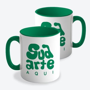 Caneca Interior e Alça Colorida Personalizada