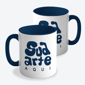 Caneca Interior e Alça Colorida Personalizada