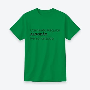 Camiseta Algodão Personalizada