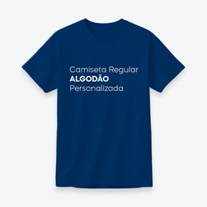 Camiseta Algodão Personalizada