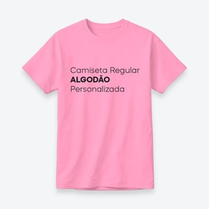 Camiseta Algodão Personalizada