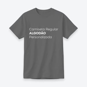 Camiseta Algodão Personalizada
