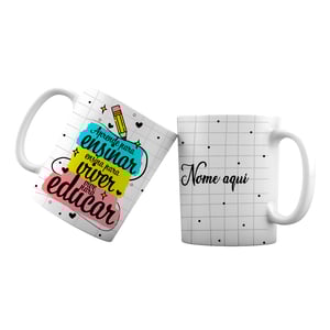 Caneca Personalizada Cerâmica Dia dos Professores      