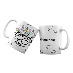 Caneca Personalizada Cerâmica Dia dos Professores      