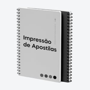 Impressão de Apostila Preto e Branco Sulfite 75gr 21 x 29,7 cm   Encadernação espiral 
