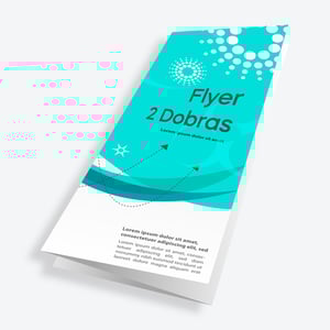 Flyer com 2 Dobras Couchê