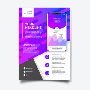 Flyer com 1 Dobra Couchê