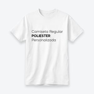 Camiseta Poliéster Personalizada Poliéster Regular    