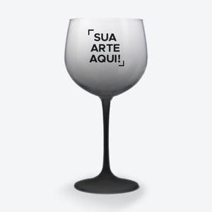Taça de Gin Degradê Personalizada Acrílico 580ml    