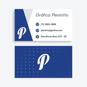 Cartão de Visita 250g Couchê 250g     