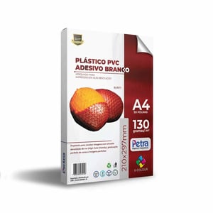 A4 Folha Adesiva Vinil Adesivo Branco / Transparente 21x29,7cm    
