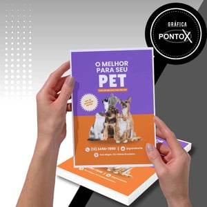 Panfletos Offset Fosco 90g 14x20cm - 4x0 Frente      