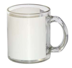 Caneca Vidro área branca      
