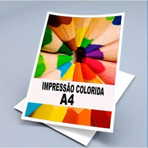 Impressão Laser Couchê 300g LASER 4X0, FRENTE COLORIDA   1