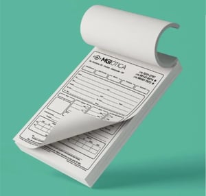 Talão Offset 75g 21x7 cm Com Canhoto 1 Via   