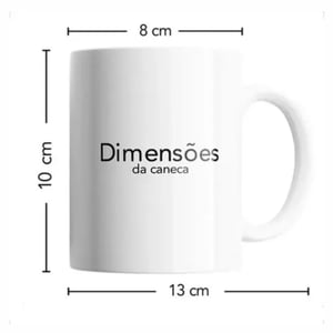 Caneca Porcelana Branca - Personalizada Logo, Foto, Frase.