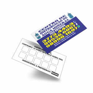 Cartão De Visita Impressão - Couchê 250g