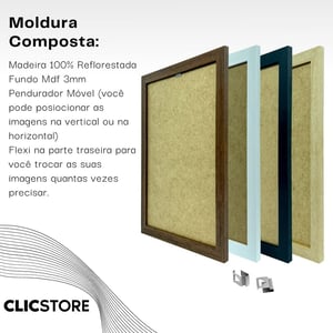 Moldura -  20x25 - com vidro