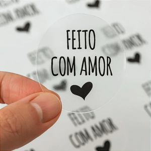 ADESIVO VINIL 2 CARTELAS 40 UND - 3 X 3 CM