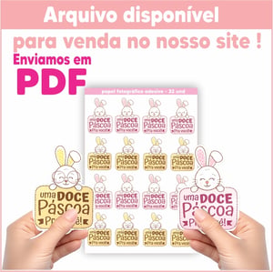 ADESIVO (UMA DOCE PÁSCOA PARA VOCÊ) - 32 UND