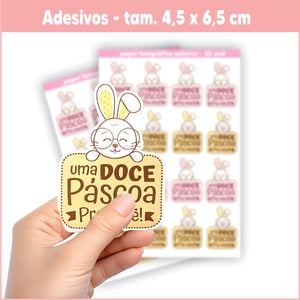 ADESIVO (UMA DOCE PÁSCOA PARA VOCÊ) - 32 UND