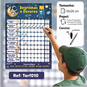 Tarefinhas e Deveres - Imã geladeira + Caneta com imã