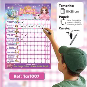 Tarefinhas e Deveres - Imã geladeira + Caneta com imã