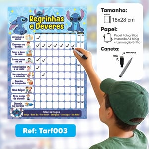 Tarefinhas e Deveres - Imã geladeira + Caneta com imã