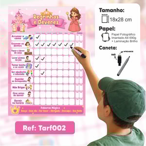 Tarefinhas e Deveres - Imã geladeira + Caneta com imã