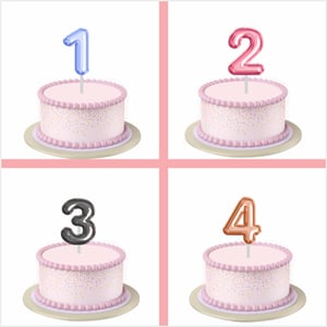 CAKE TOPPER NUMEROS