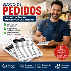 Bloco notas 10x15cm  - personalizado - 1 Via c/ 100 folhas
