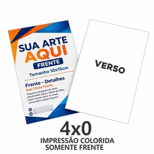 Panfleto de divulgação A6 - 10x14 cm