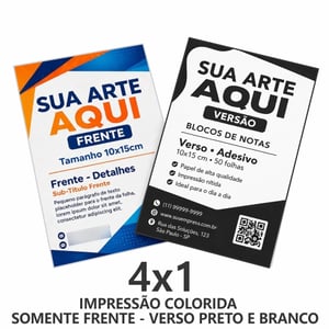 Panfleto de divulgação A6 - 10x14 cm
