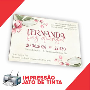 Papel Sulfite A4 Chamequinho 180g/m² Branco 50 Folhas