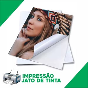 PC PAPEL FOTOG. - ADESIVO 135G - BRILHO - A4 - 20 FOLHAS