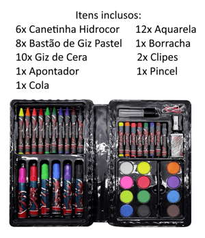MALETA DE PINTURA INFANTIL - ESTOJO 42PÇ