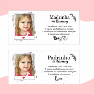 1 Caneca Padrinhos de Batismo - Padrinho ou Madrinha