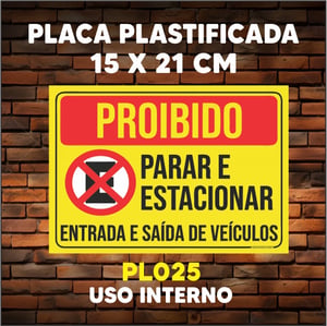 PLACA AVISO (AVISO, COMUNICADO) - PLASTIFICADA - TAM. (15x21 cm)