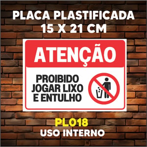 PLACA AVISO (AVISO, COMUNICADO) - PLASTIFICADA - TAM. (15x21 cm)