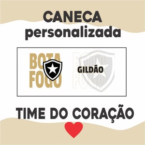 Caneca Branca Personalizada - Botafogo