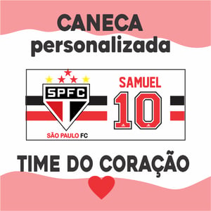 Caneca Branca Personalizada - São Paulo