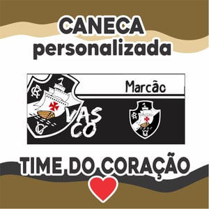 Caneca Branca Personalizada - Vasco