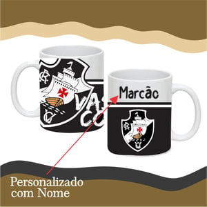 Caneca Branca Personalizada - Vasco