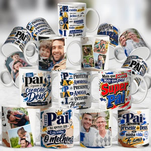 CANECA PORCELANA BRANCA (DIA DOS PAIS - TEMA - 01)
