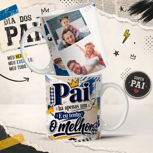 CANECA PORCELANA BRANCA (DIA DOS PAIS - TEMA - 05)