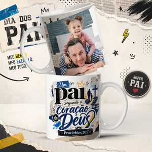 CANECA PORCELANA BRANCA (DIA DOS PAIS - TEMA - 08)